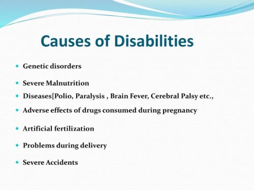 Causes of Disability in Children Causes of Disability in Children